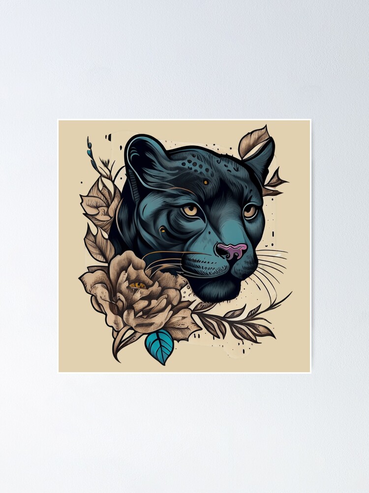Panther behind the jungle by Kelly Green: TattooNOW
