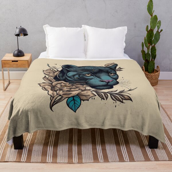 Item preview, Panther Head Tattoo Outline designed and sold by TourDePassion.