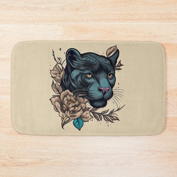 Item preview, Panther Head Tattoo Outline designed and sold by TourDePassion.
