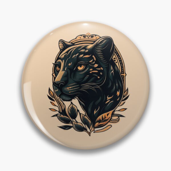 Item preview, Black Panther Face Tattoo designed and sold by TourDePassion.