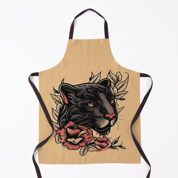 Item preview, Panther Head Traditional Tattoo designed and sold by TourDePassion.