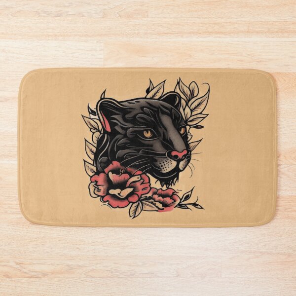Item preview, Panther Head Traditional Tattoo designed and sold by TourDePassion.