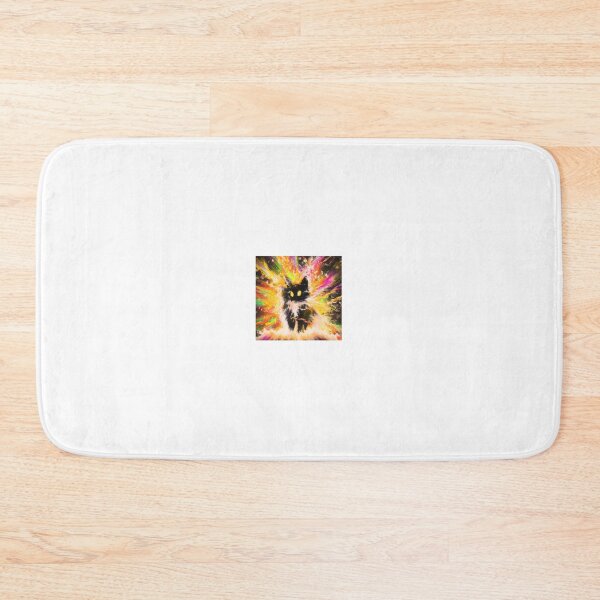 Item preview, A black cat emerges from a firestorm of colors designed and sold by FSDI1.