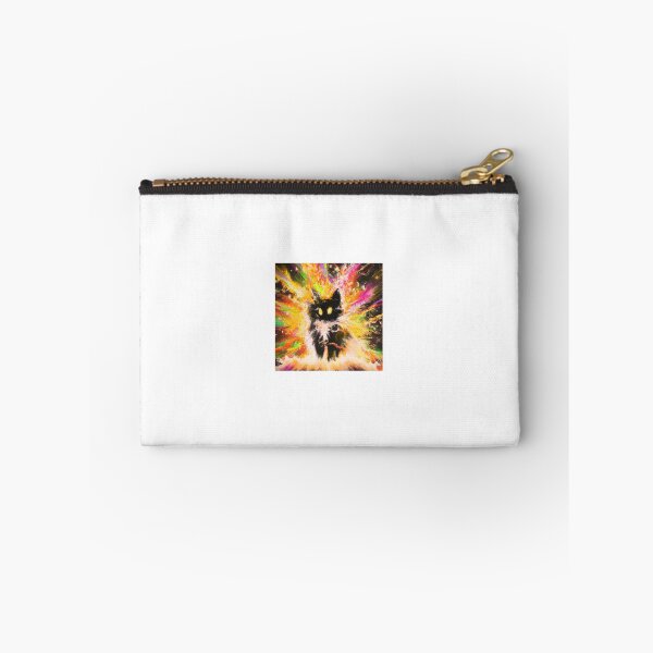 Item preview, A black cat emerges from a firestorm of colors designed and sold by FSDI1.