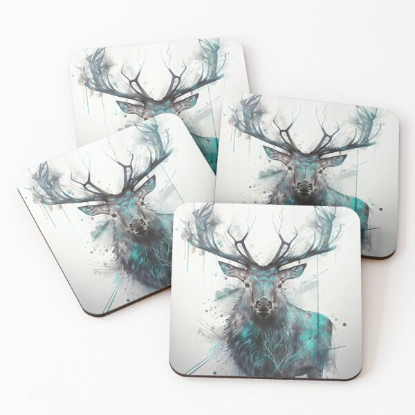 Item preview, Reindeer, Animal, Abstract, Colorful designed and sold by Animal  Masterpieces.