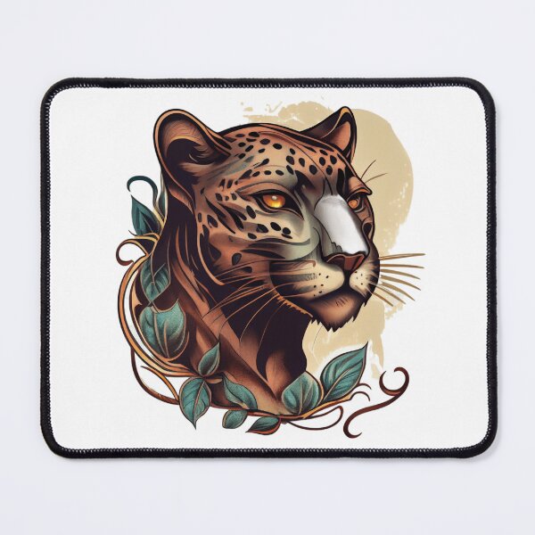 Item preview, Traditional Panther Tattoo Flash designed and sold by TourDePassion.