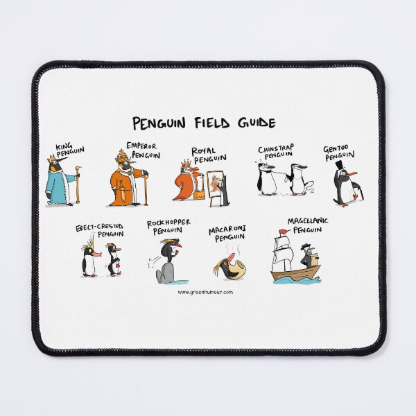 Item preview, Penguin Field Guide designed and sold by Green Humour.