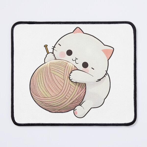 Item preview, cat playing with a ball of string designed and sold by CustomPrintHub.