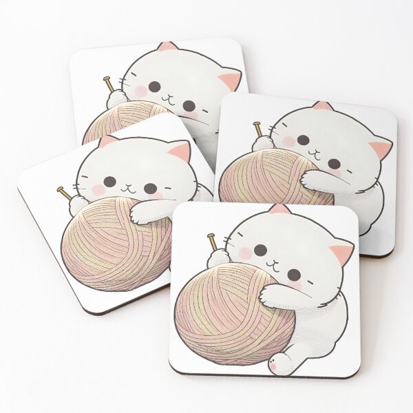 Item preview, cat playing with a ball of string designed and sold by CustomPrintHub.
