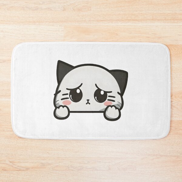 Item preview, sad Cat Face designed and sold by CustomPrintHub.