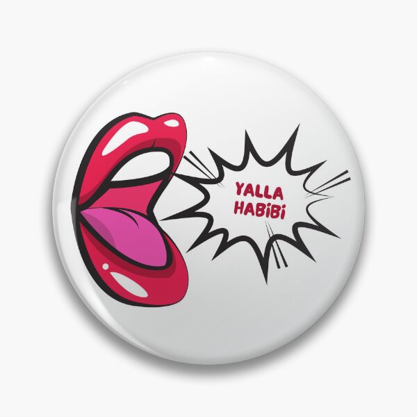 Aperçu de l'œuvre Yalla Habibi Une expression arabe amusante et vivante créée et vendue par Dazli.