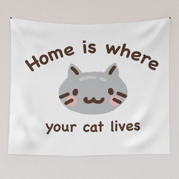 Item preview, Home is where your cat is designed and sold by stripedcarpet.