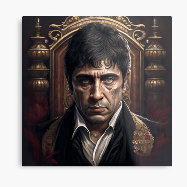 Lindo Quadro Retrato Tony Montana ScarFace - Fanarte