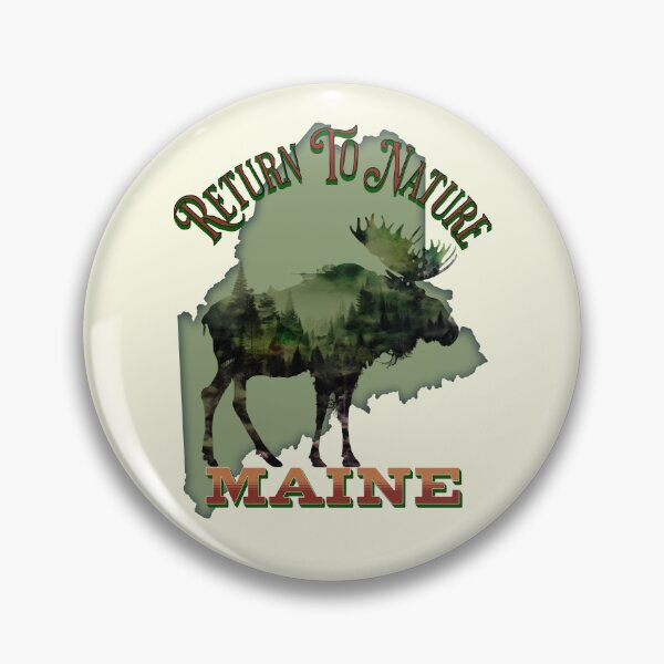 Item preview, State of Maine Moose Return to Nature designed and sold by NewNomads.