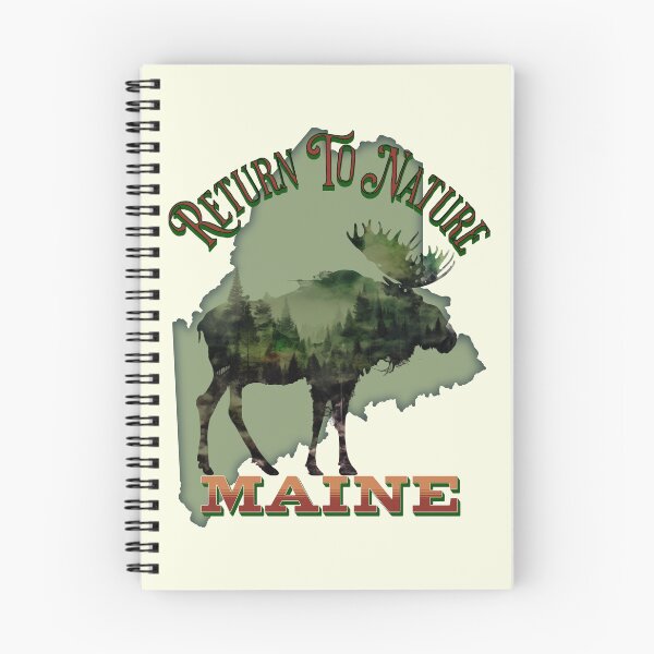 Item preview, State of Maine Moose Return to Nature designed and sold by NewNomads.