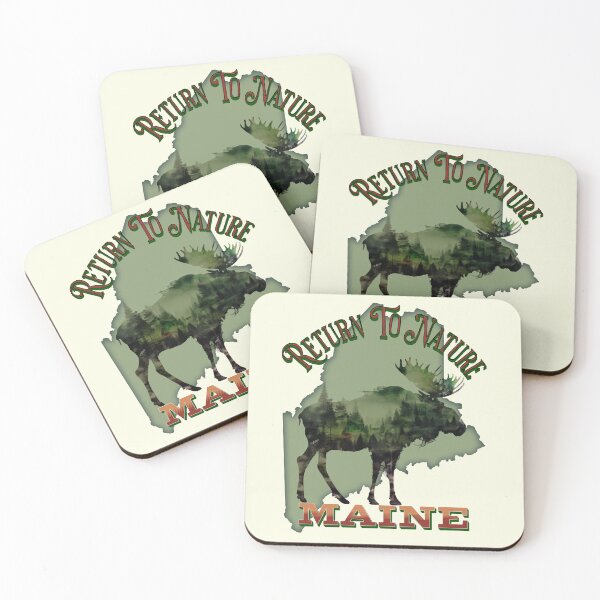 Item preview, State of Maine Moose Return to Nature designed and sold by NewNomads.