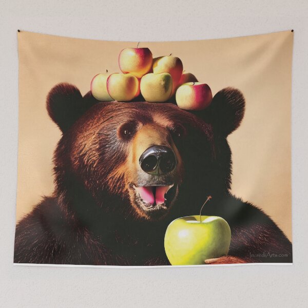 Item preview, Bear and apples designed and sold by IncrediArts.