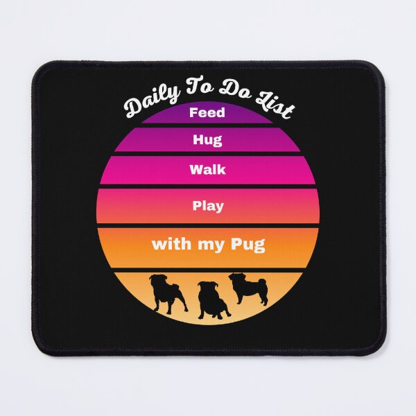 Item preview, Daily To Do List Pug designed and sold by CeeLeeGifts.