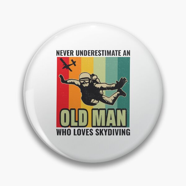 Item preview, Old Man Skydiving Parachute Skydive Skydiver  designed and sold by TastefulTees.
