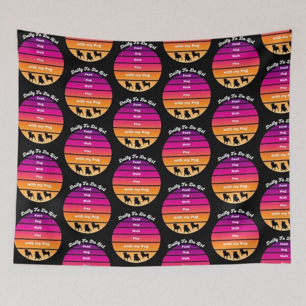 Item preview, Daily To Do List Pug designed and sold by CeeLeeGifts.