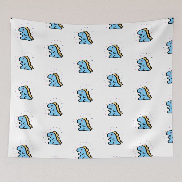 Item preview, Happy blue dinosaur  designed and sold by Reece3645.
