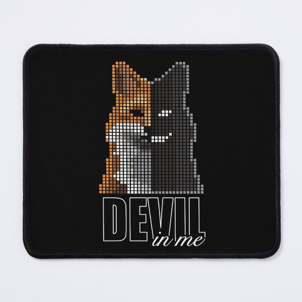 Item preview, Devil in me fox digital pixel art Minecraft design designed and sold by SetthaSK.