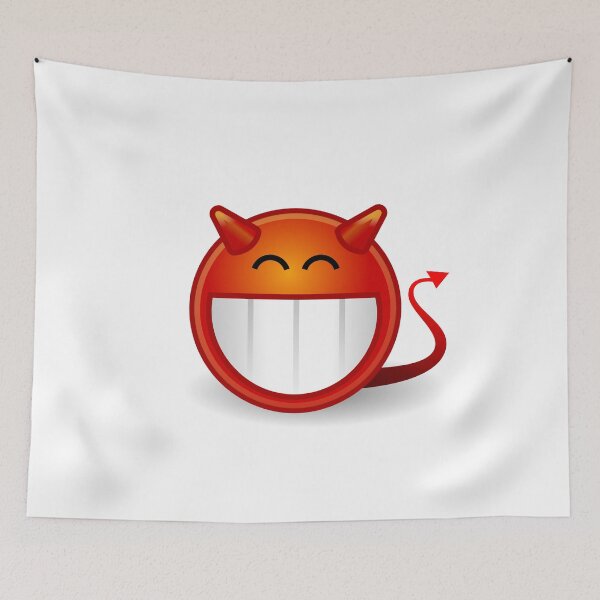 Item preview, Grinning Devil Emoji  designed and sold by PrintPress.