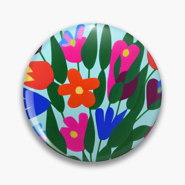 Item preview, Fiori Riso nº 07 - Minimalist Colorful Flowers Risoprint designed and sold by Futuristicas.