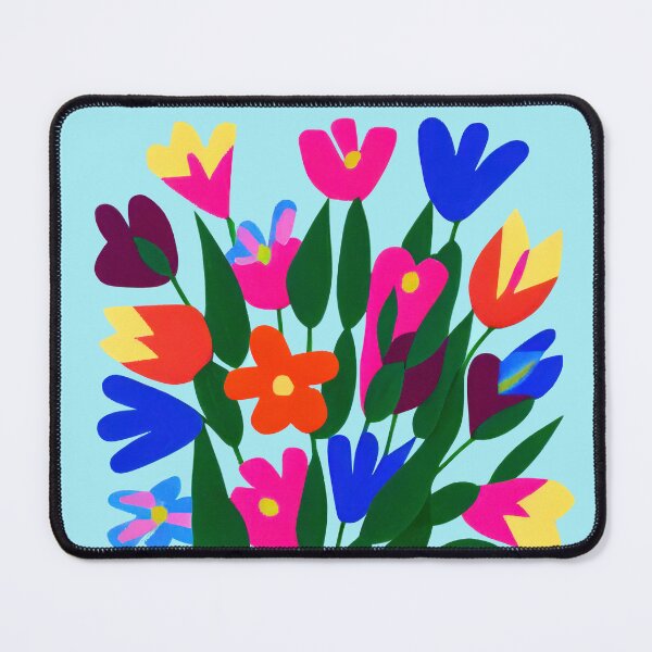 Item preview, Fiori Riso nº 07 - Minimalist Colorful Flowers Risoprint designed and sold by Futuristicas.