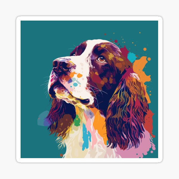 Springer Spaniel (vector effect) Sticker