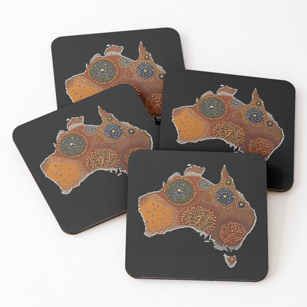 Item preview, Aboriginal dot art, native Australian artwork designed and sold by SvarunPogani.