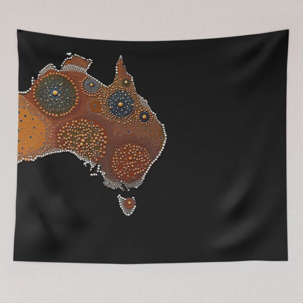Item preview, Aboriginal dot art, native Australian artwork designed and sold by SvarunPogani.