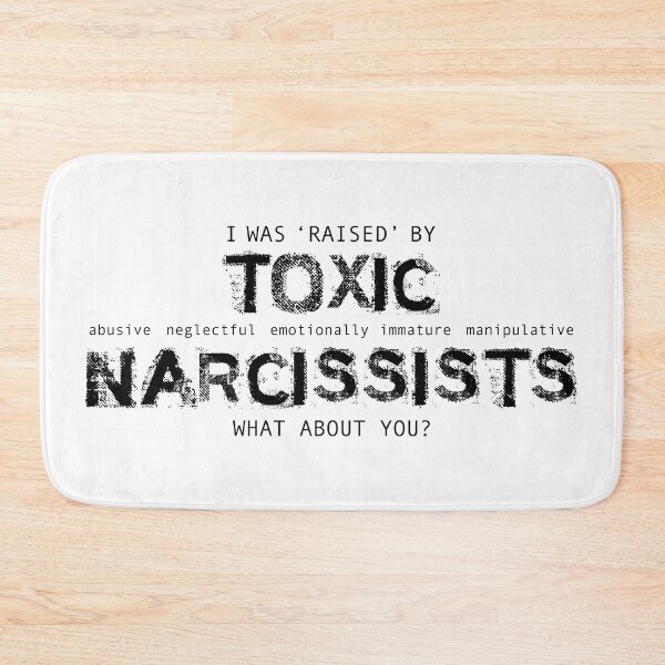Item preview, RAISED by TOXIC abusive neglectful emotionally immature manipulative NARCISSISTS - Sarcastic Trauma - Funny mental health designed and sold by originalsusie.