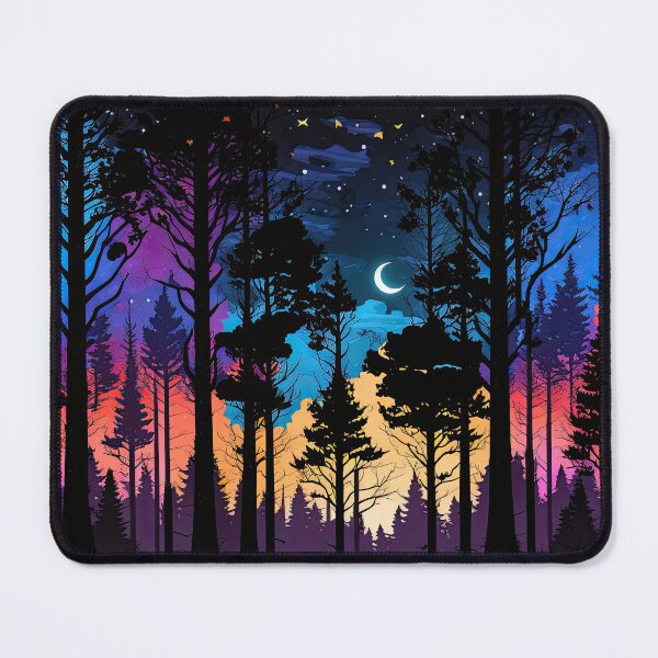 Item preview, Hermosa noche estrellada en el bosque por IA generativa designed and sold by aicanfeel.