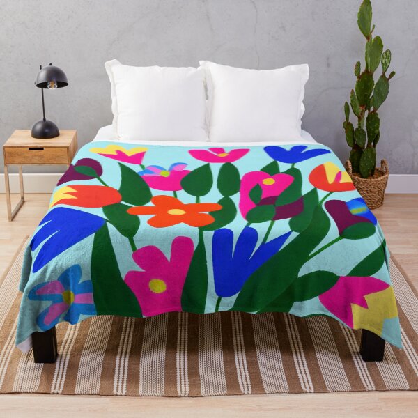 Item preview, Fiori Riso nº 07 - Minimalist Colorful Flowers Risoprint designed and sold by Futuristicas.