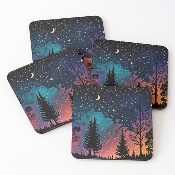 Item preview, Arte surrealista de estrellas y luna por IA generativa designed and sold by aicanfeel.