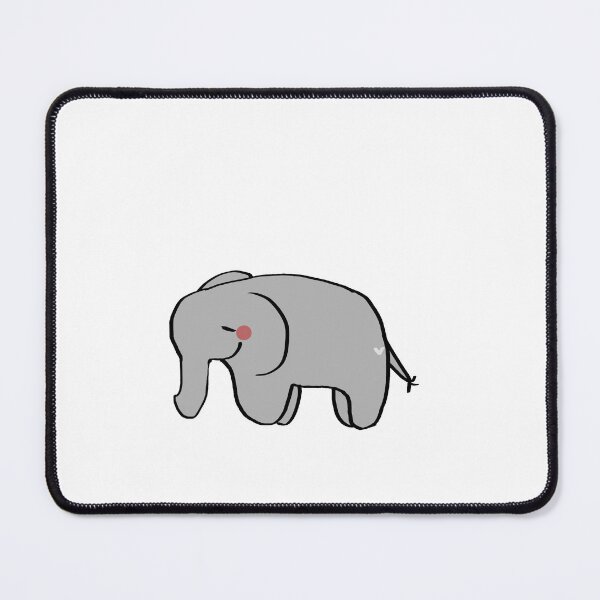 Item preview, Small grey smiling elephant designed and sold by Reece3645.