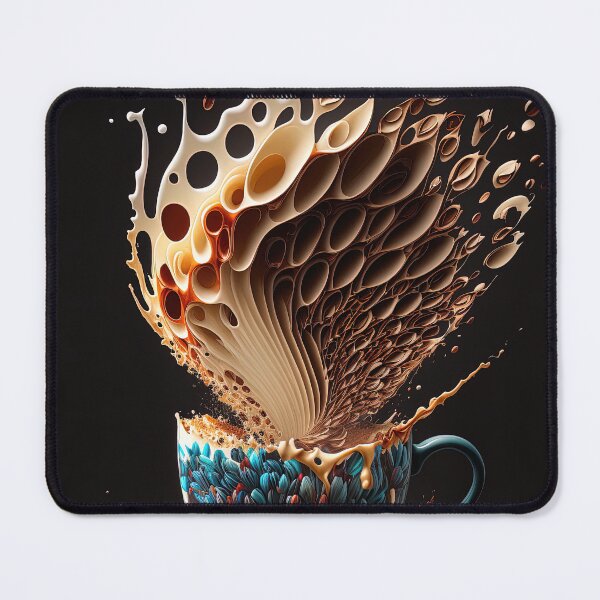 Item preview, Coffee art lighting and splash wall print artwork and poster 01 designed and sold by jetaiart.