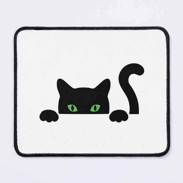 Item preview, Peeping Black Cat Sticker cut designed and sold by abdslam ★★★★★.