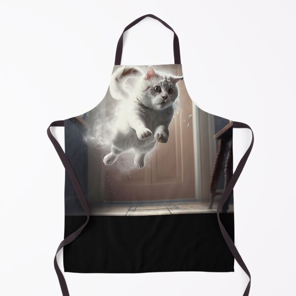 Item preview, Jumping cat, Illustration of adorable kitten with nice fur and funny face expressions created with Generative AI technology designed and sold by outsiderzone.