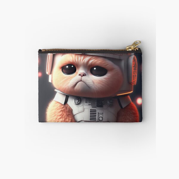 Item preview, working cat, Illustration of adorable kitten with nice fur and funny face expressions created with Generative AI technology designed and sold by outsiderzone.