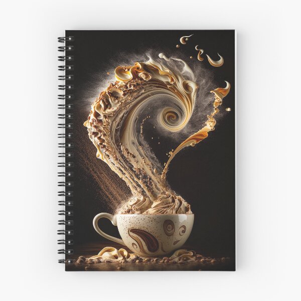 Item preview, Coffee art lighting and splash wall print artwork and poster 02 designed and sold by jetaiart.