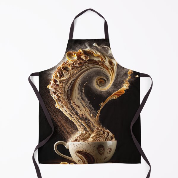 Item preview, Coffee art lighting and splash wall print artwork and poster 02 designed and sold by jetaiart.
