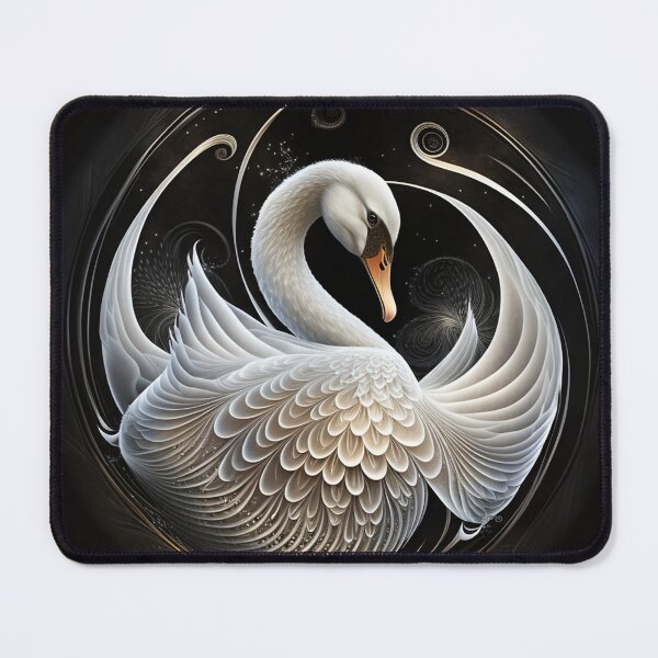 Item preview, Portrait of a white swan designed and sold by XCentric00.