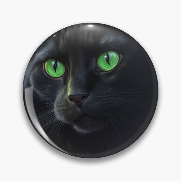 Item preview, Black cat, Illustration of adorable kitten with nice fur and funny face expressions created with Generative AI technology designed and sold by outsiderzone.