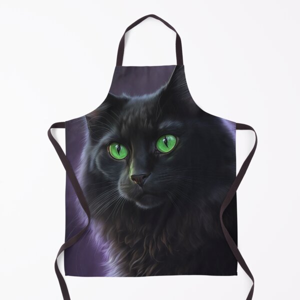 Item preview, Black cat, Illustration of adorable kitten with nice fur and funny face expressions created with Generative AI technology designed and sold by outsiderzone.