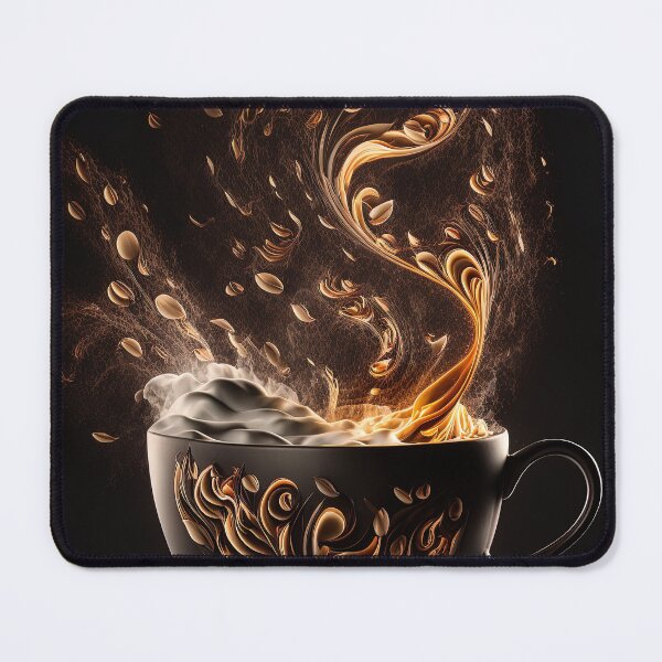 Item preview, Coffee splash artwork - lighting and splash wallart, printart, canvas and poster 03 designed and sold by jetaiart.