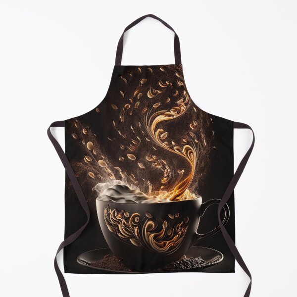 Item preview, Coffee splash artwork - lighting and splash wallart, printart, canvas and poster 03 designed and sold by jetaiart.