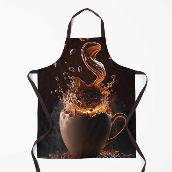 Item preview, Coffee splash artwork - lighting and splash wallart, printart, canvas and poster 04 designed and sold by jetaiart.