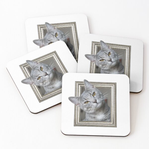 Item preview, Cat in frame with 3D effect designed and sold by borabiii.